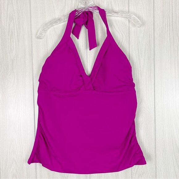 Athleta | Pink Bra Cup Halter Tankini Top Size 40 B/C - Picture 1 of 6